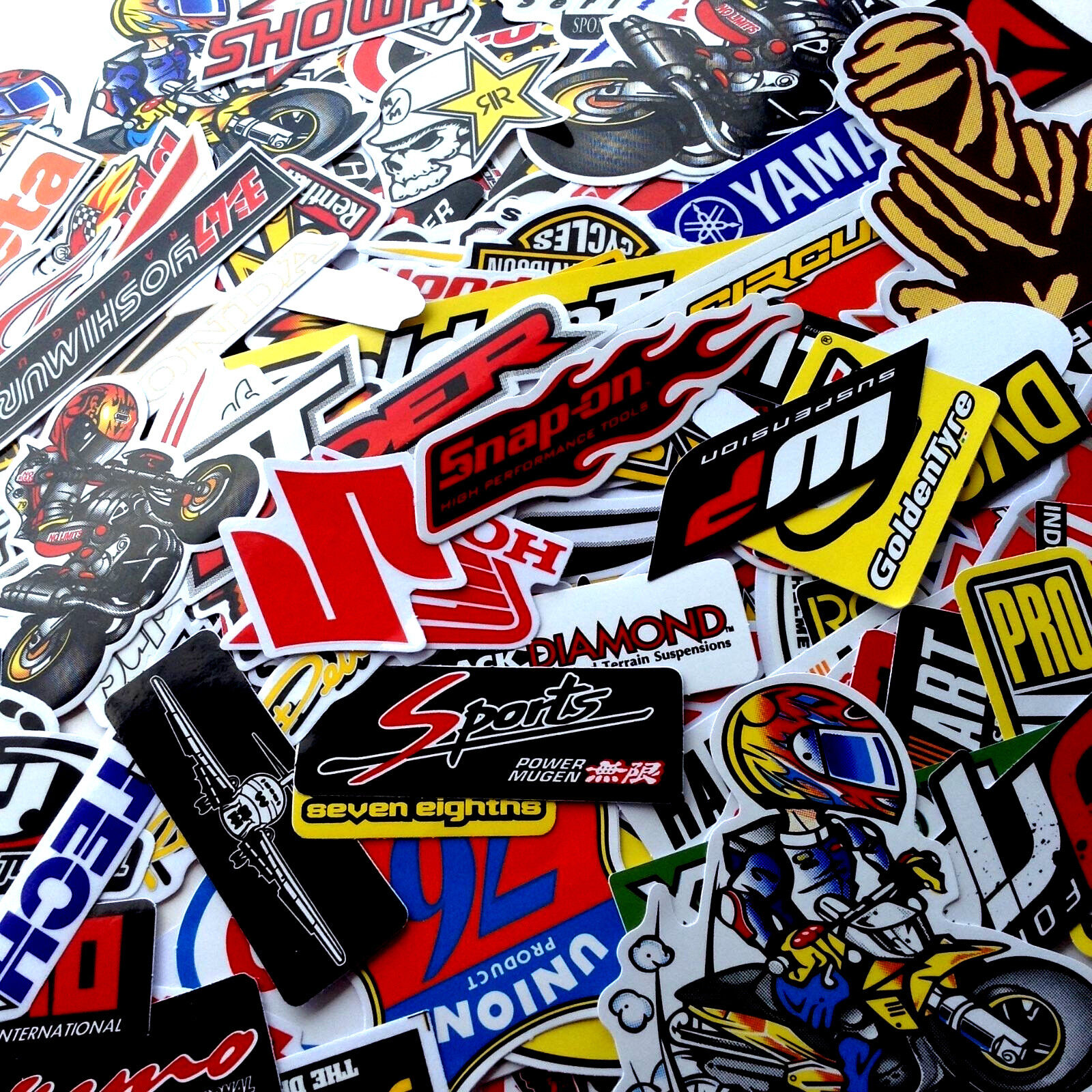 70 Mixed Random Stickers Decal Motocross Motorcycle Car ATV Racing Bike Helmet.