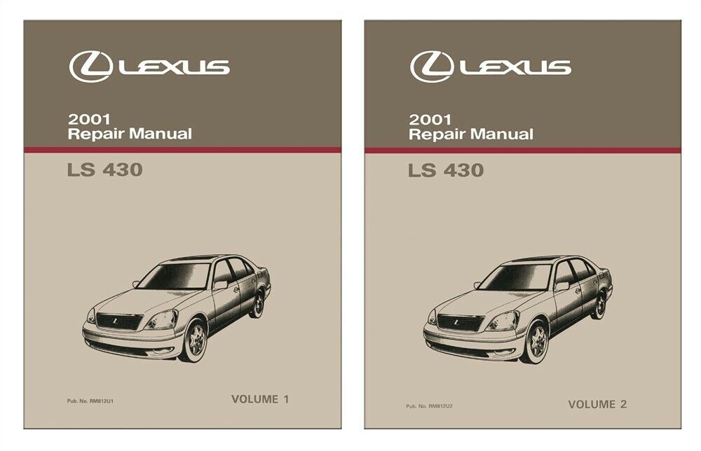 2001 Lexus LS 430 Shop Service Repair Manual Book