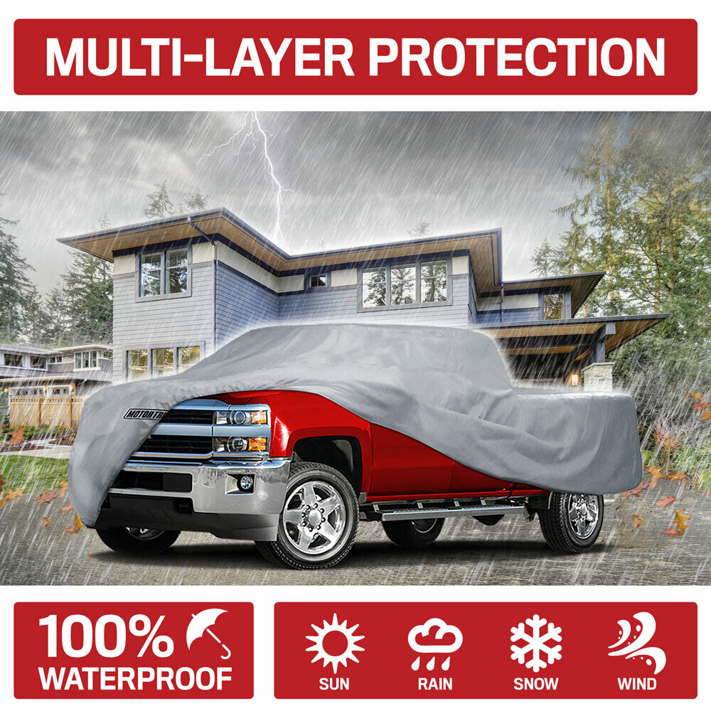 Motor Trend Pickup Truck Cover Waterproof Rain Snow Dust Proof Size XL5