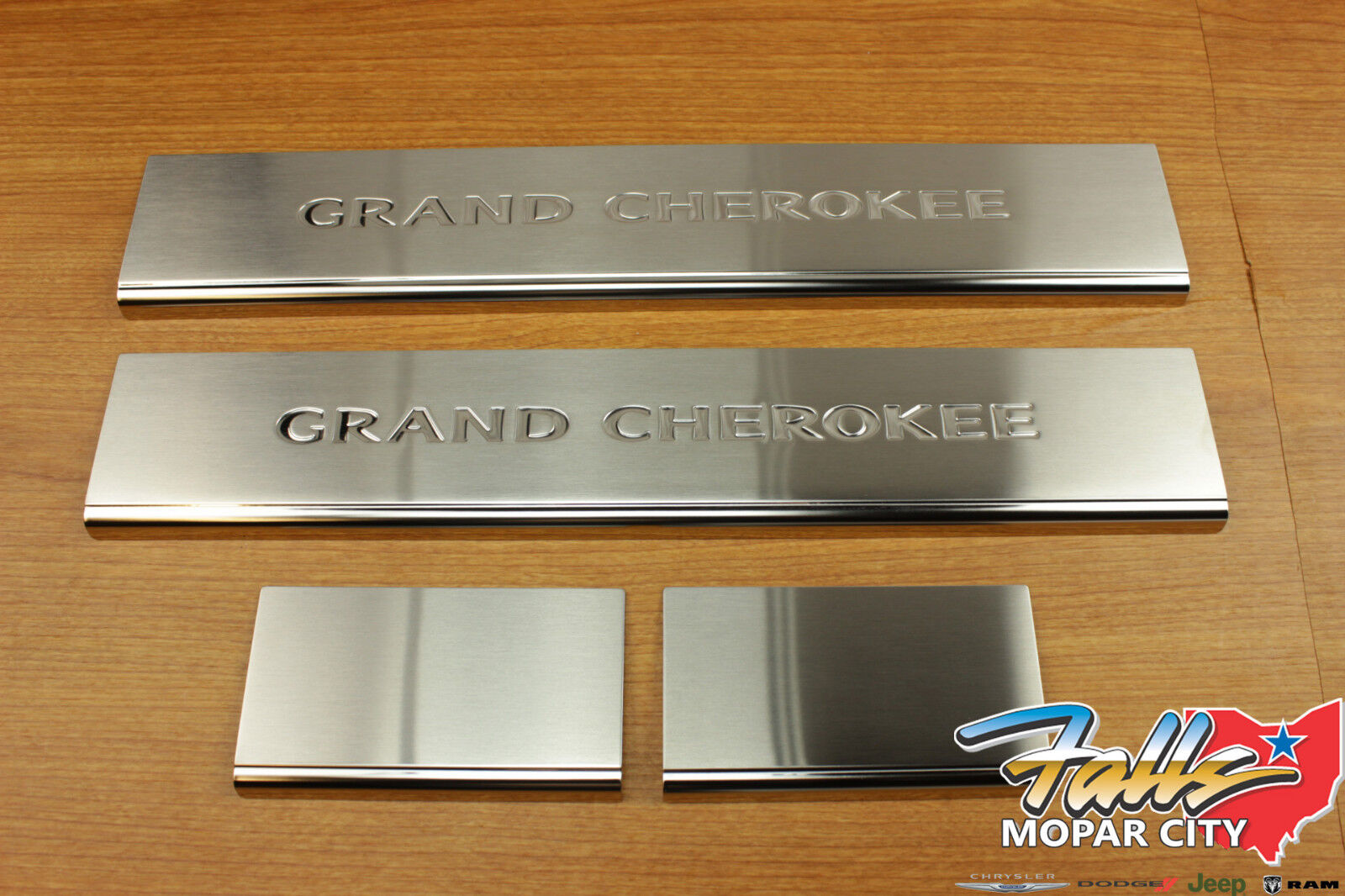 2011-2021 Jeep Grand Cherokee Stainless Steel Sill Guards Protectors Mopar OEM
