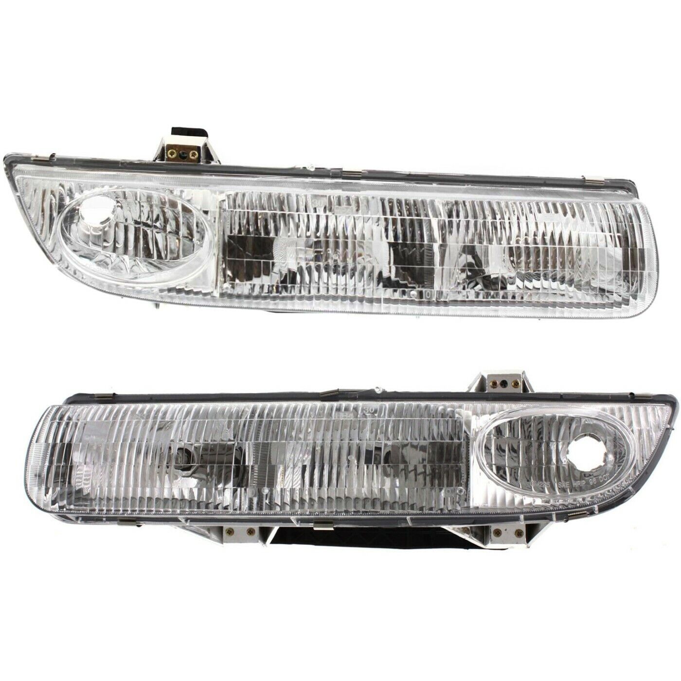 Headlight Set For 96 97 98 99 Saturn SL2 SW1 Left and Right With Bulb 2Pc