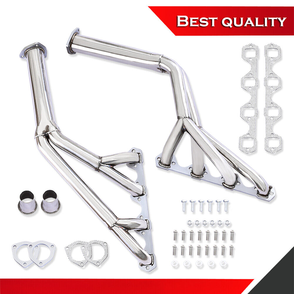 TRI-Y Exhaust Headers Suit Ford Mustang 260 289 302 64-70 Silver Stainless Steel