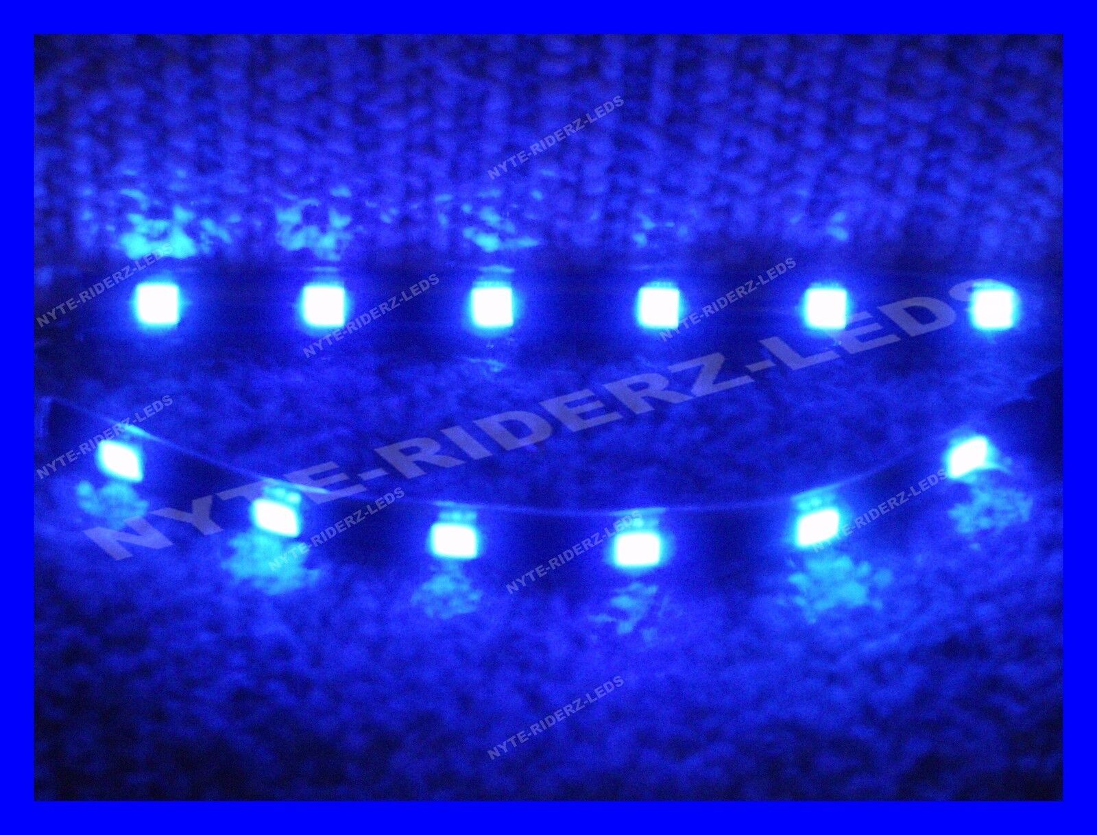 BLUE 5050 SMD LED STRIPS PAIR OF 6 INCH STRIPS FITS ALL  KAWASAKI HARLEY HONDA