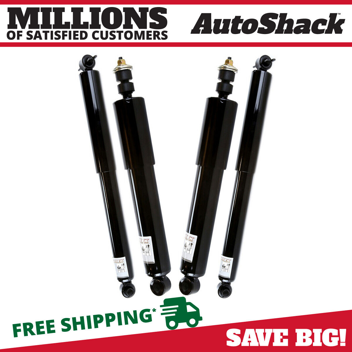 Front & Rear Shock Absorbers Set of 4 for Chevy Colorado GMC Canyon Isuzu i-370