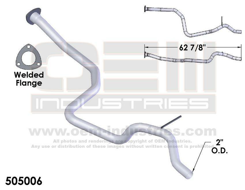 Exhaust Pipe Fits: 1993-1996 Chevrolet Corsica 2.2L L4 GAS OHV