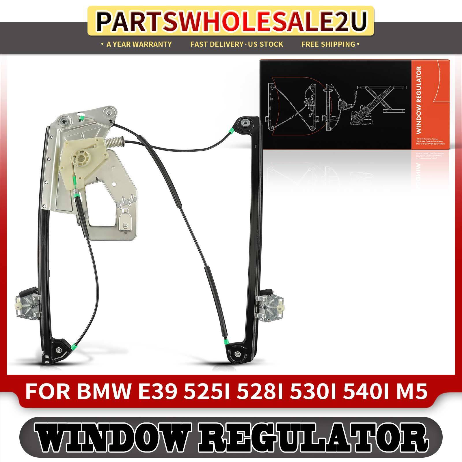 Front Left Power Window Regulator W/o Motor for BMW E39 525i 528i 530i 540i M5