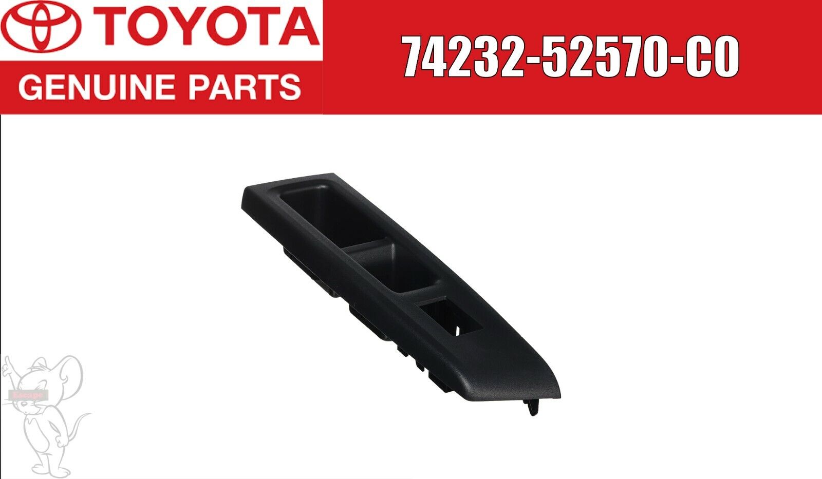 Toyota Genuine Vitz 2010-2014 Front Armrest Upper Panel LH 74232-52570-C0 OEM 