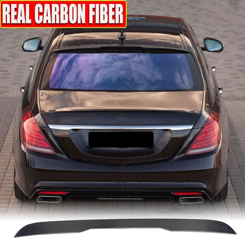 Fits Mercedes Benz S-Class W222 S63 S65 AMG Rear Roof Spoiler Wing REAL CARBON 