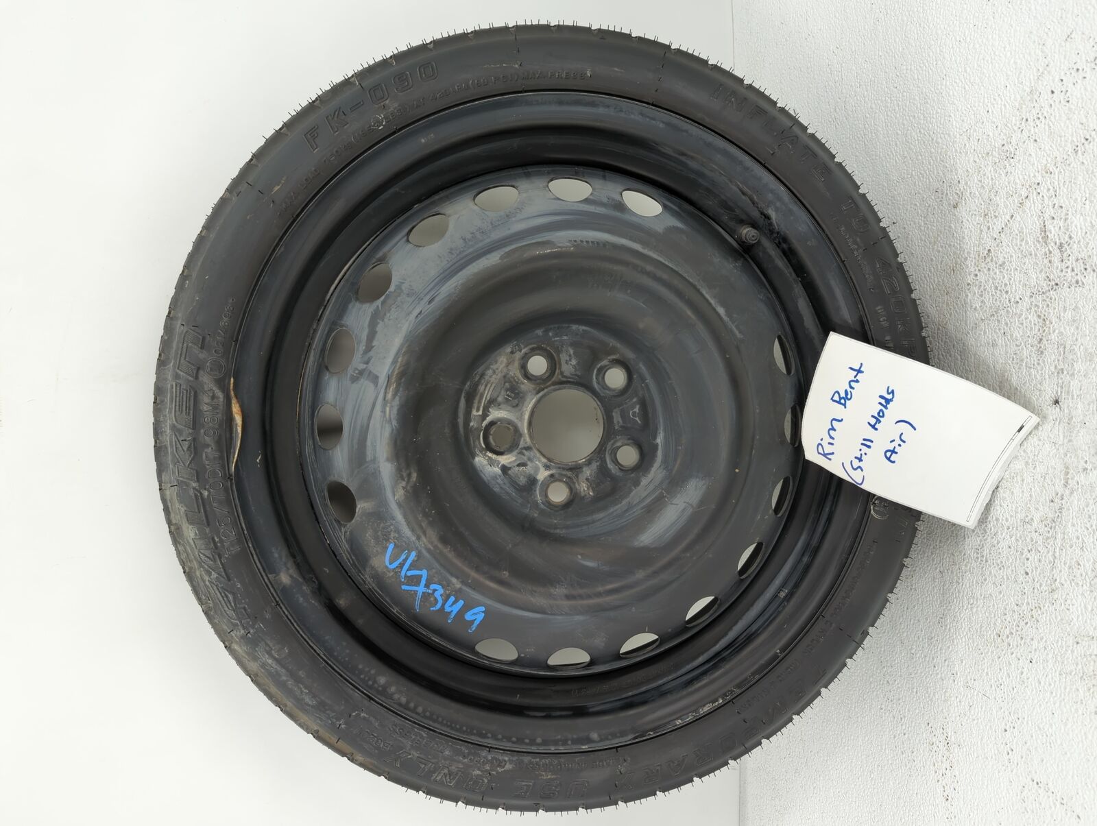 2019-2022 Toyota Corolla Spare Donut Tire Wheel Rim Oem YDVO7