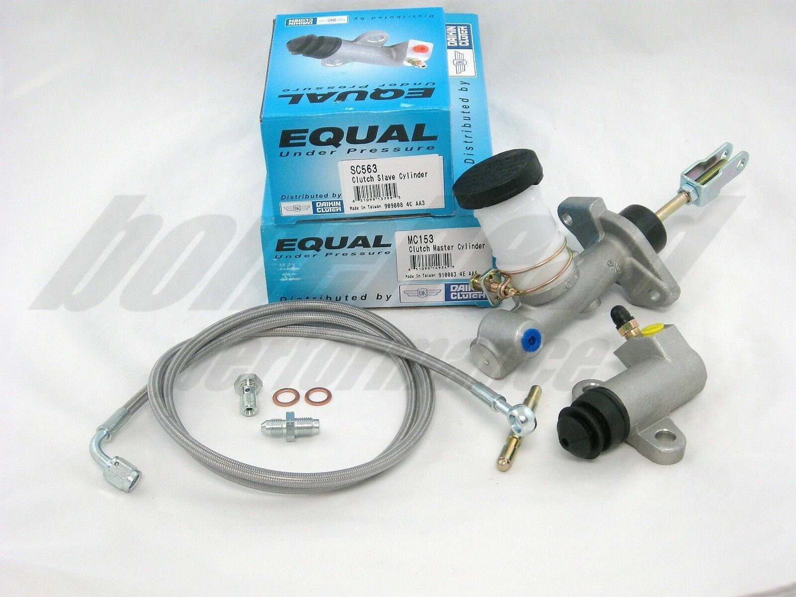 Exedy Slave, Master Cylinder & Stainless Clutch Line for 1991-1998 Nissan 240SX