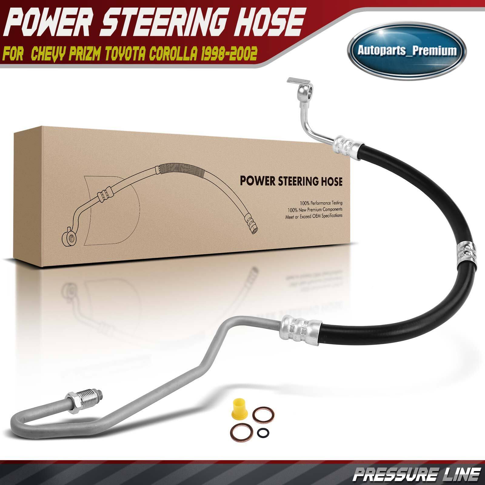 Power Steering Pressure Line Hose for  Chevy Prizm Toyota Corolla 1998-2002 1.8L