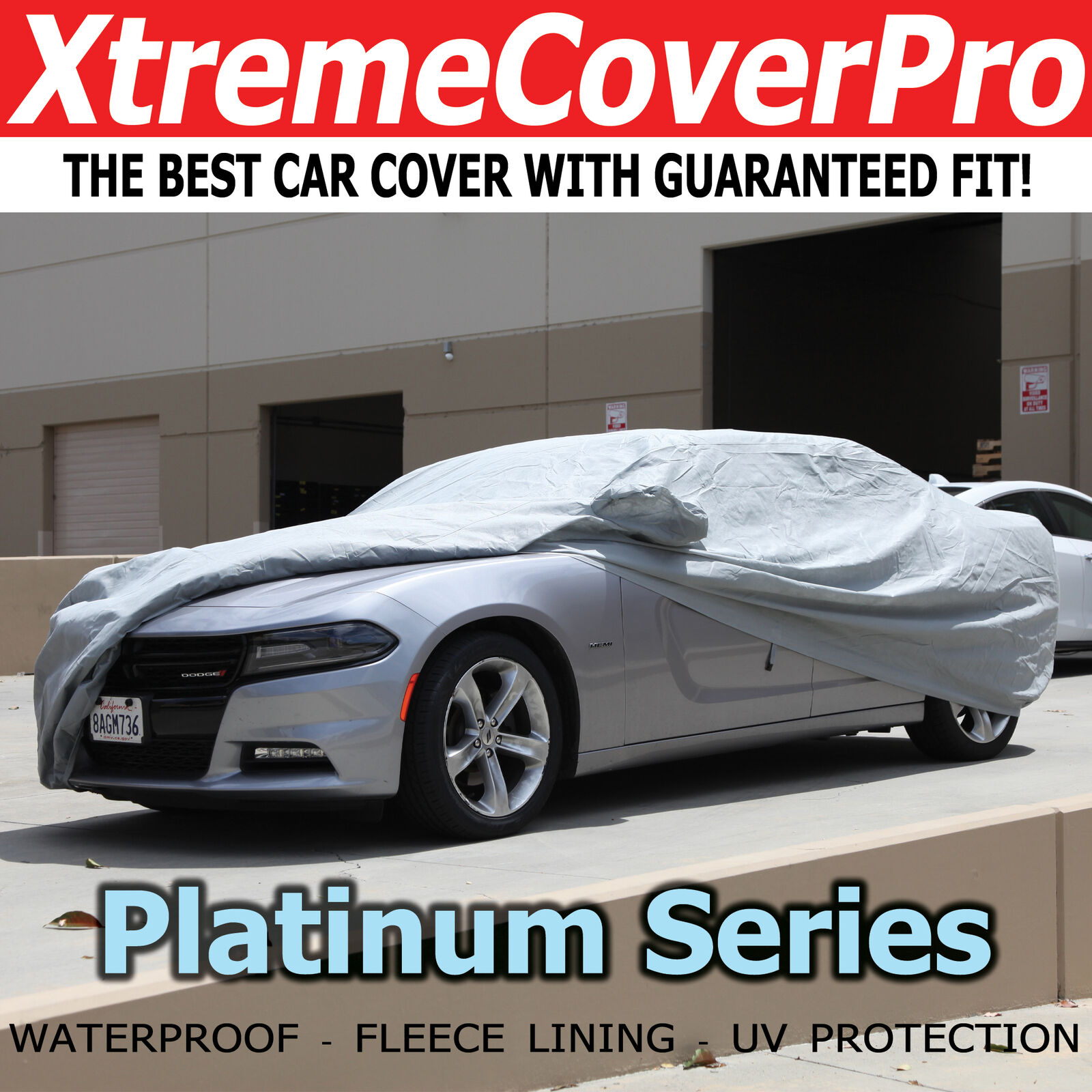2008 2009 Pontiac G8 Waterproof Car Cover w/MirrorPocket GREY