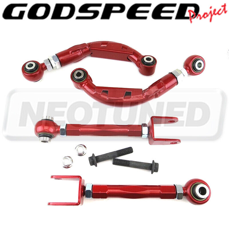 Godspeed Adjustable Rear Camber+Toe Arm Kits Alignment For Ford Mustang 2015-23