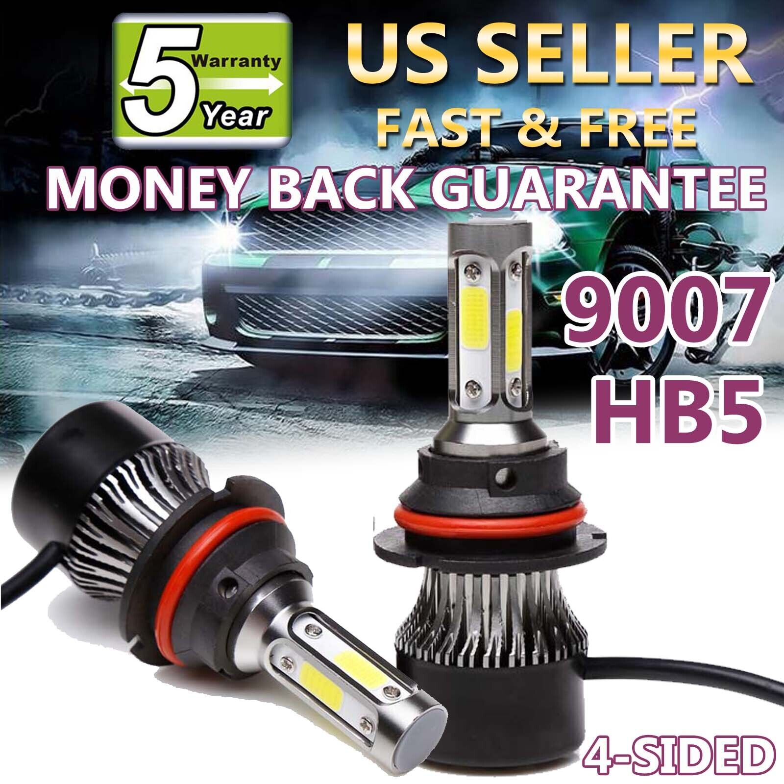 2200W LED Headlight 9007 HB5 Hi/Lo Bulbs 6000K for Ford F-150/250/350 E-350/450