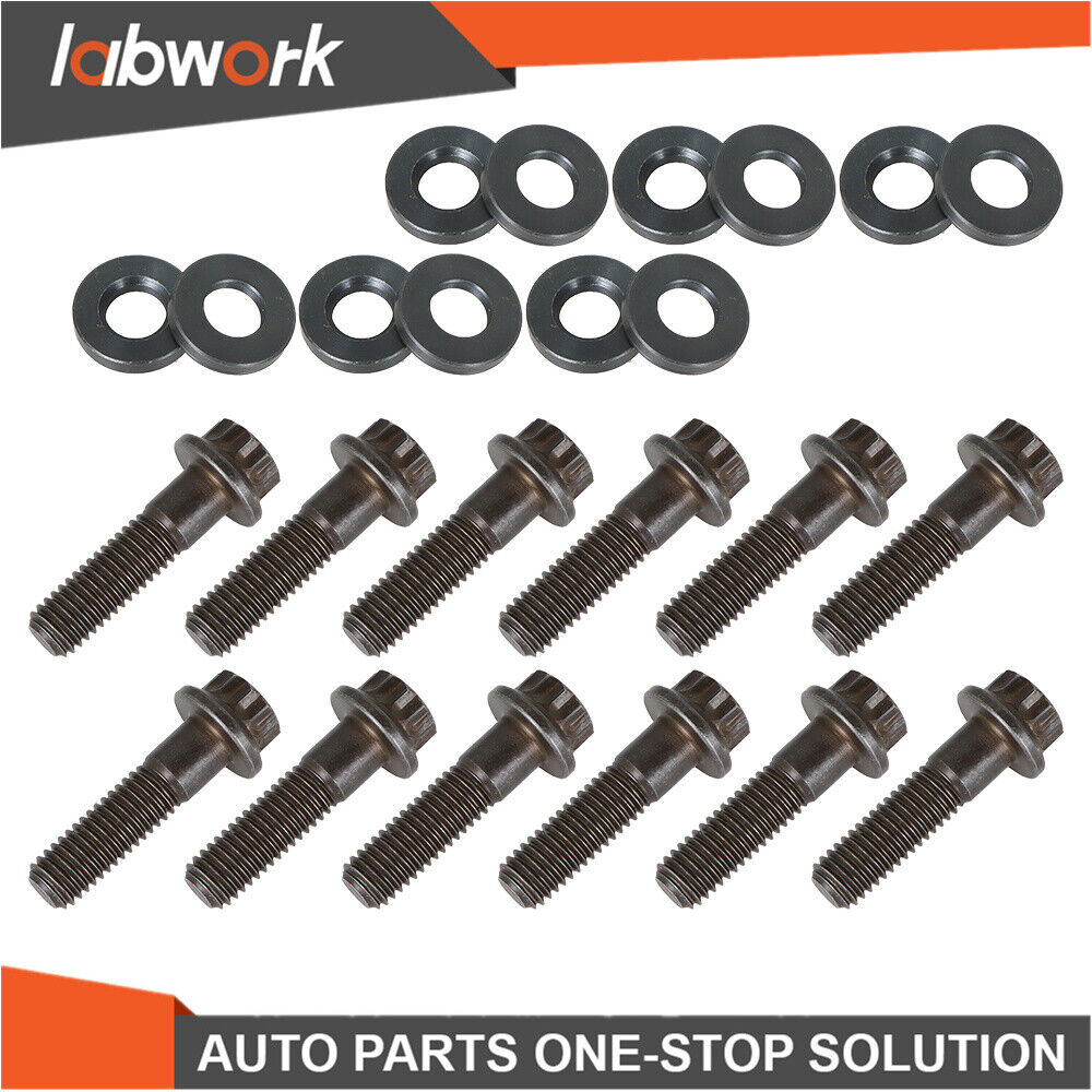 Labwork 134-1202 Chromoly Header Exhaust Manifold Bolts For GM LS LS1 LS2 Series