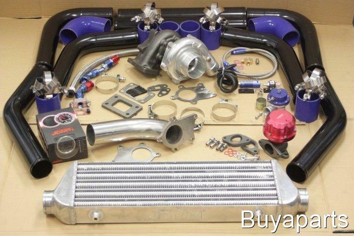 T3/T4 AR .63 STAGE 3 TURBO KIT w/TURBOCHARGER .63AR+PIPING+WASTEGATE+INTERCOOLER