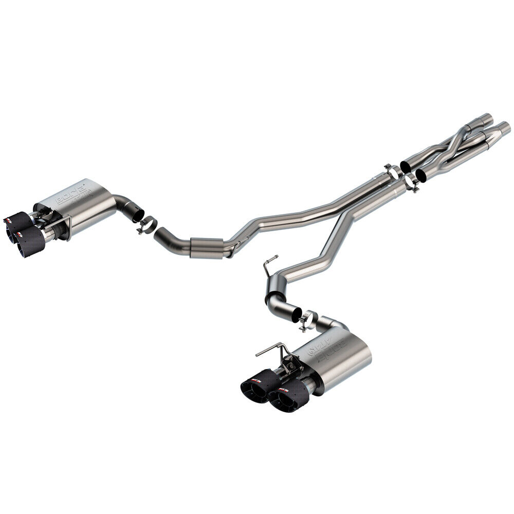 Borla 140837CF Stainless Cat Back Exhaust for 2020-2022 Mustang Shelby GT500 5.2