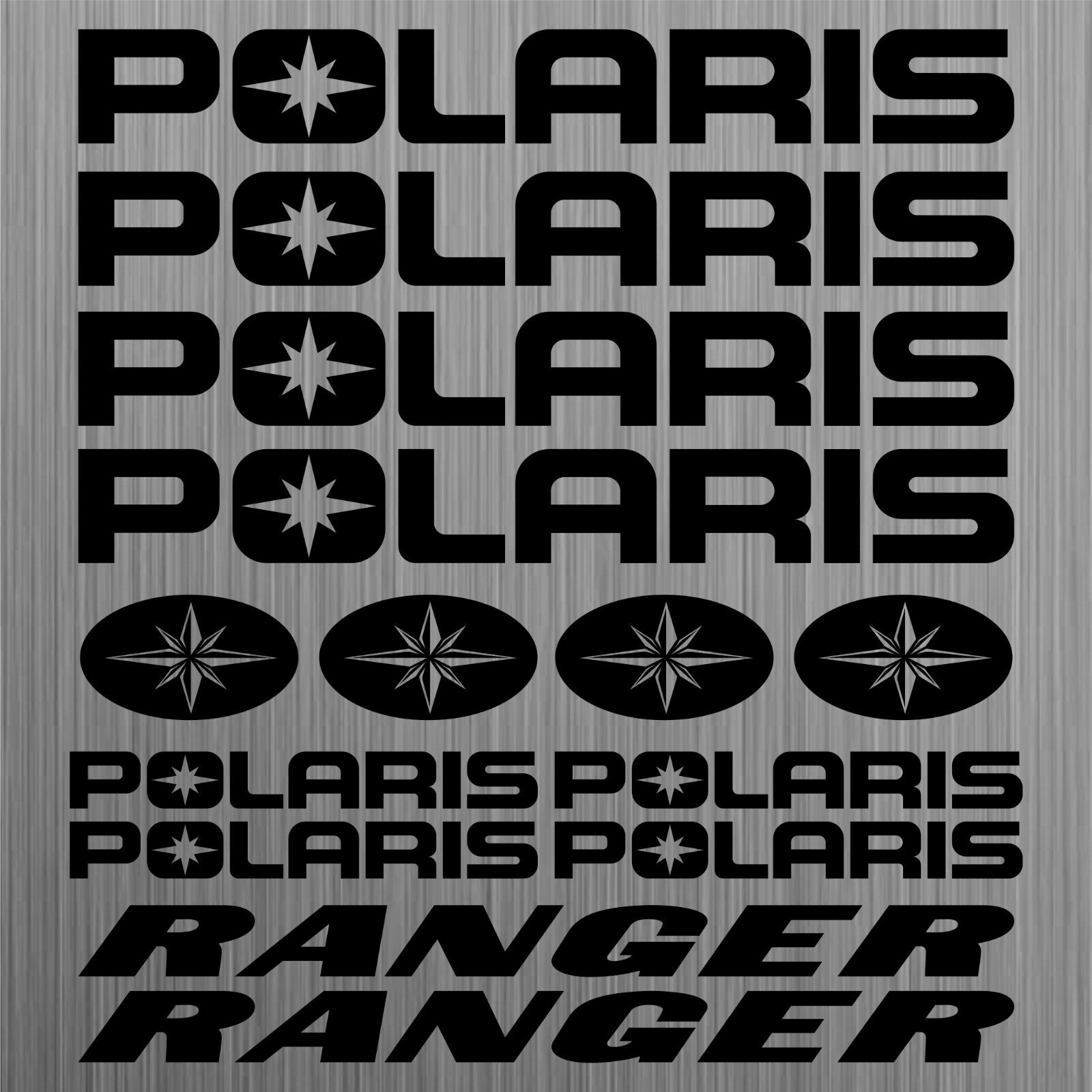 POLARIS RANGER sticker decal quad ATV 14 Pieces