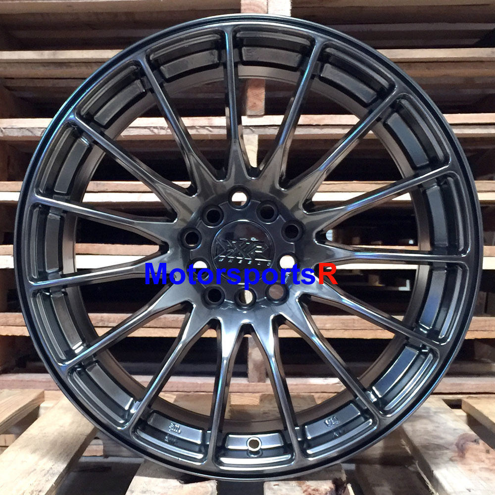 XXR 550 Chromium Black 18 x8.75 +36 Wheels Rims 5x114.3 For Infiniti G35 G37 Q50