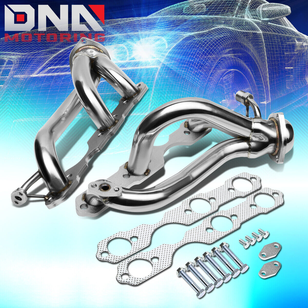 STAINLESS HEADER FOR CHEVY/GMC S10/BLAZER/SONOMA 4.3L V6 4WD EXHAUST/MANIFOLD