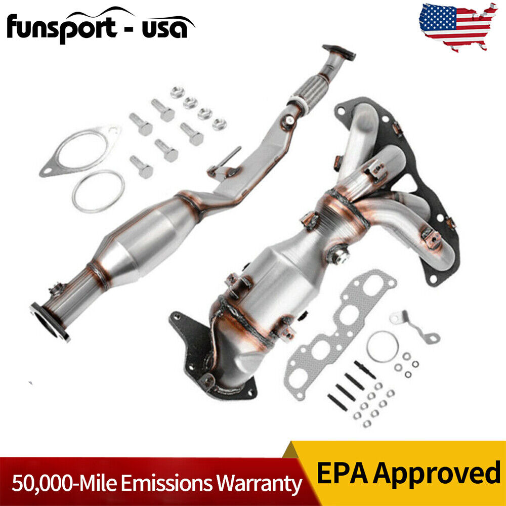 Pair Front Rear Catalytic Converter for 07-13 Nissan Altima 2.5L Direct Fit