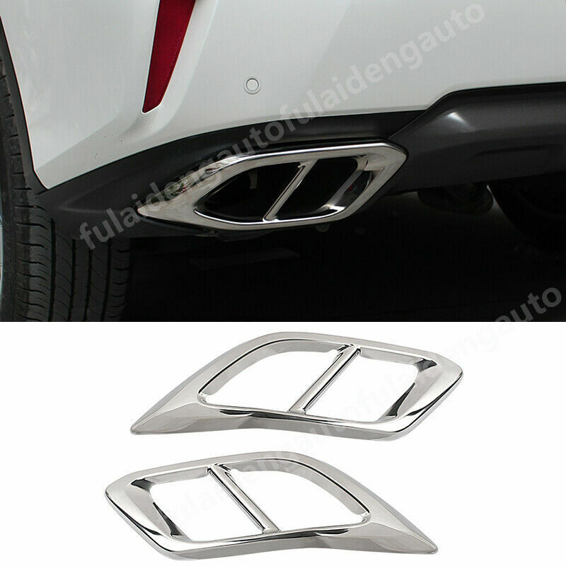 For Lexus RX350 RX450H 2016-19 Rear Tail End Tip Pipe Exhaust Muffler Cover Trim