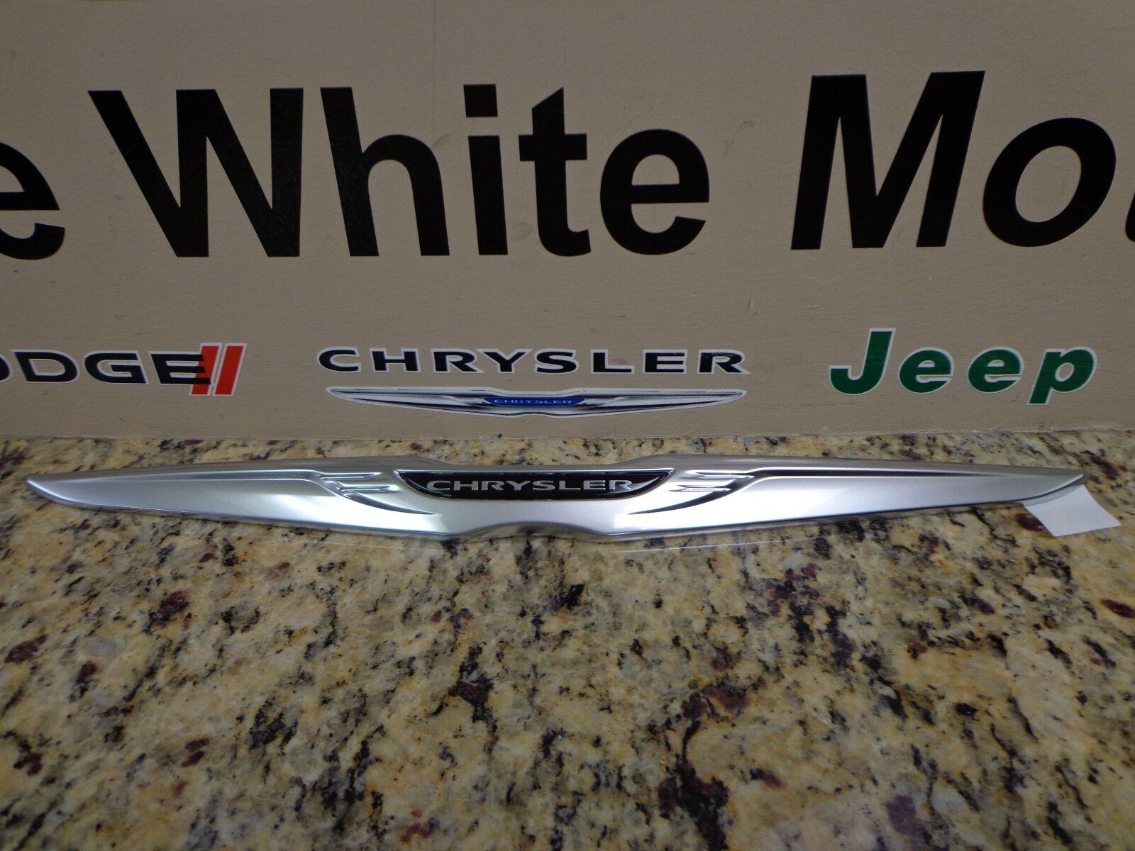 2015 Chrysler 200 New Decklid Winged Victory Emblem Black Chrome Mopar OEM