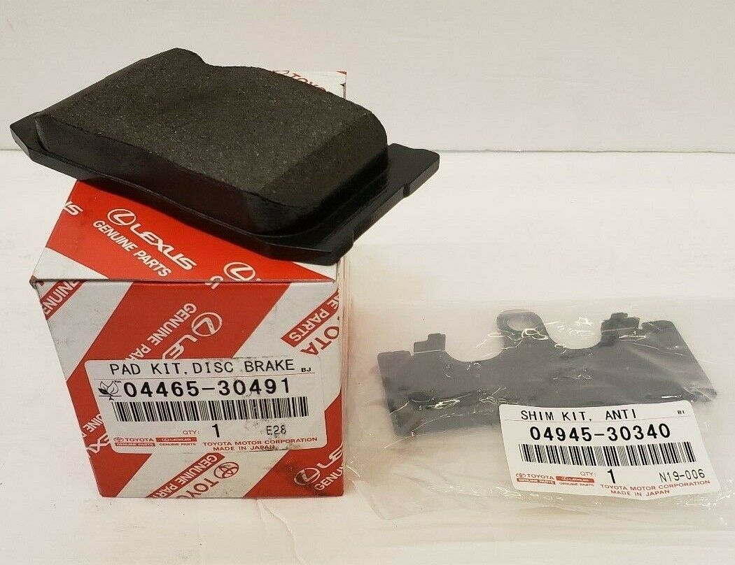LEXUS OEM FACTORY F-SPORT FRONT BRAKE PADS AND SHIM KIT 2013-2018 GS350 2WD