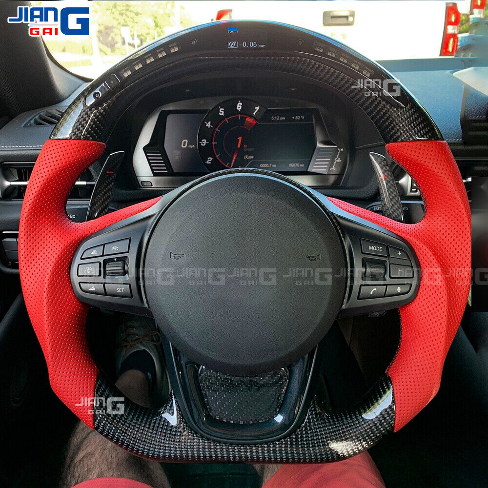 Carbon Fiber LED Custom Steering Wheel Fit 2020+ Toyota GR Supra A90 MKV MK5 MK4