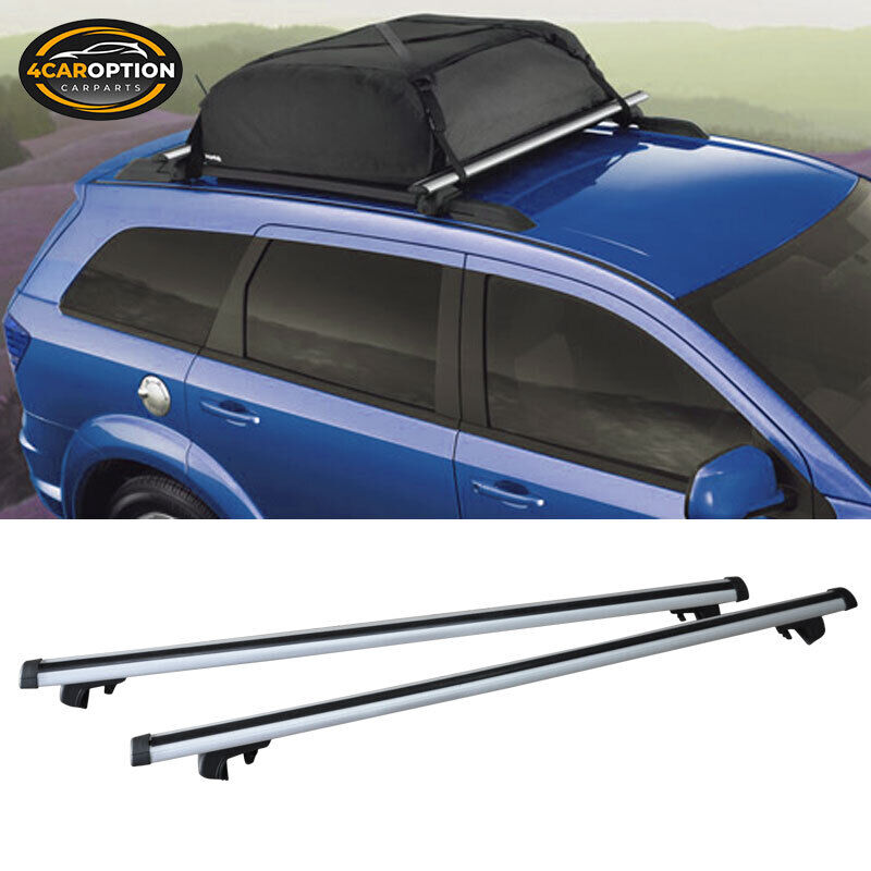 Fits 53 Inch Aluminum Universal Roof Rack Cross Bar Carrier Lock Clamps 135Cm