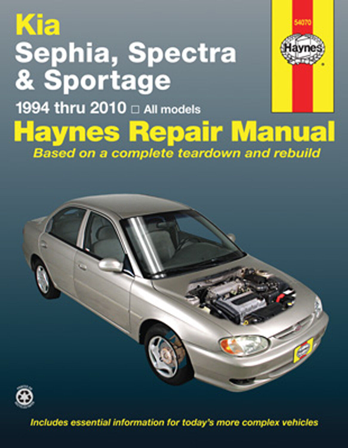 Haynes 54070 Repair Manual Kia Sephia Spectra & Sportage 94 thru 10 All Models