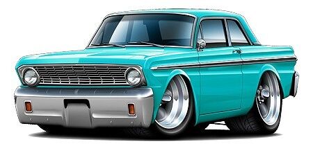 1964 Ford Falcon 260 Wall Graphic Vinyl Decal Man Cave Garage Sticker Cling Art