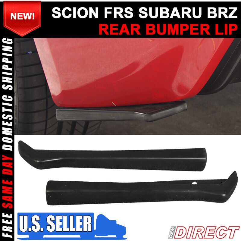 Fits 13-20 Scion FRS BRZ Toyota 86 CS Style Rear Bumper Bottom Splitter Aprons
