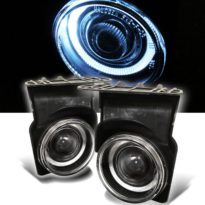 03-06 GMC Sierra Halo Projector Fog Lights Lamps Left+Right Pair 2003 2004-2006