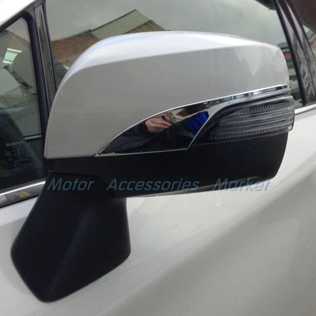 New Chrome Rearview Mirror Trim For Subaru Legacy 2015 2016 2017 2018