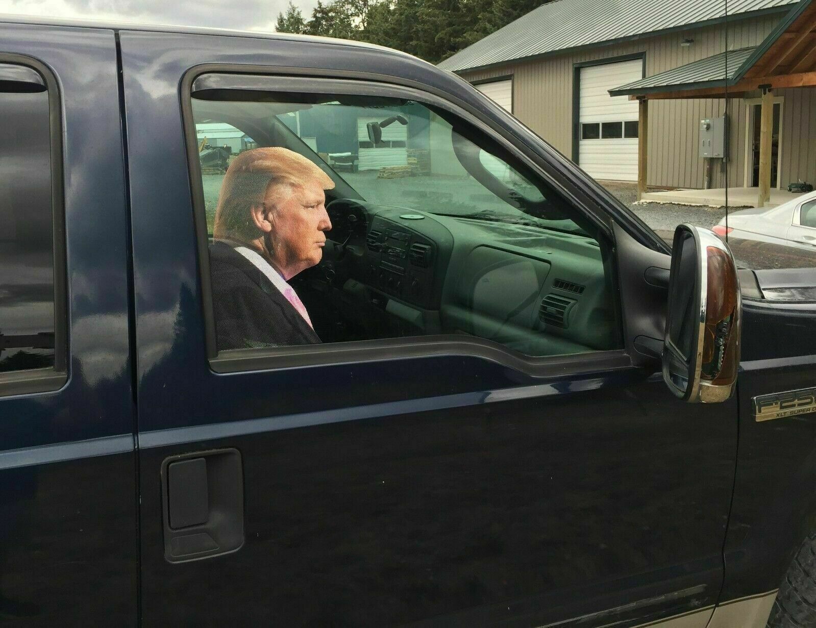 President Donald Trump Car Decal Sticker April Fool Passenger Side Window