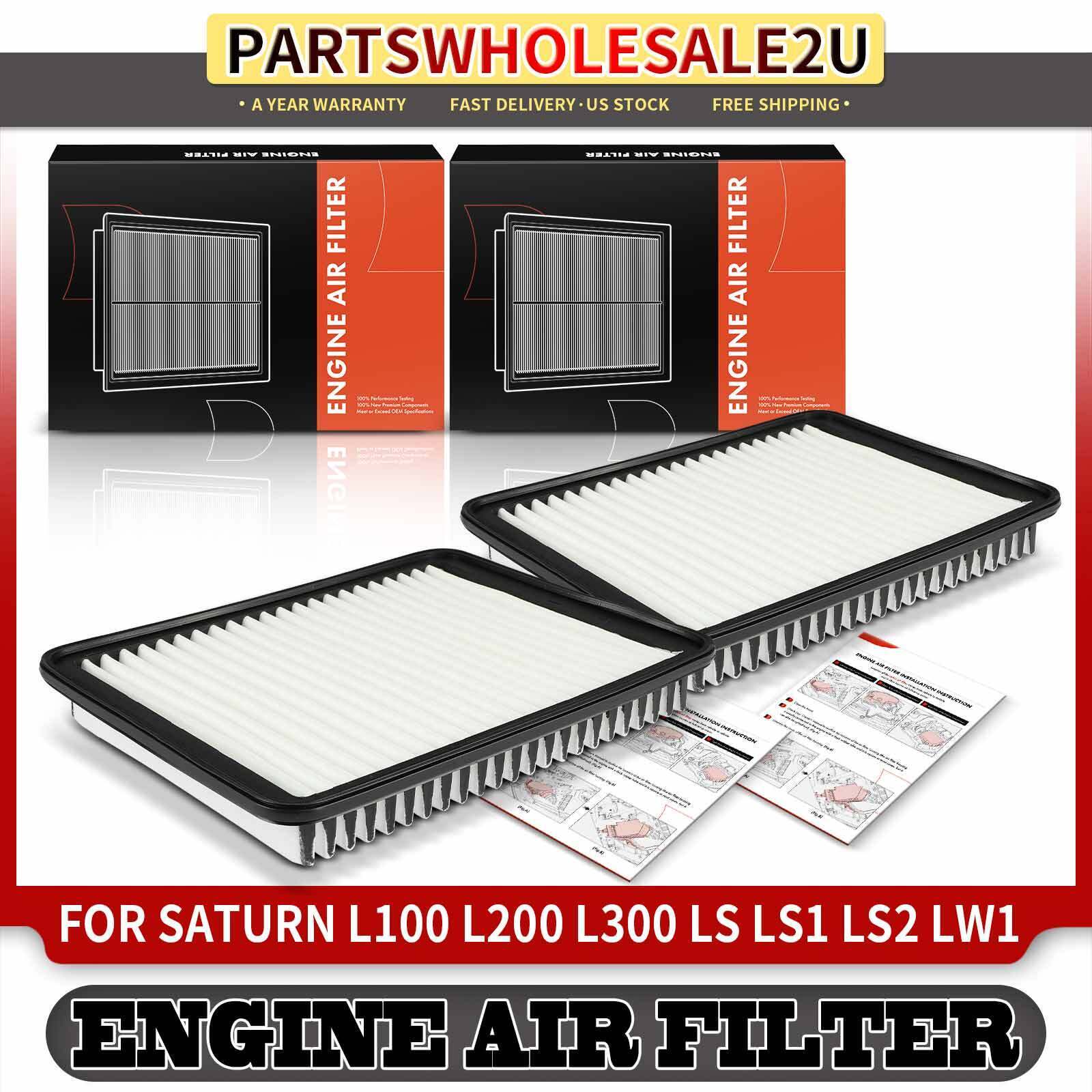 2pcs Engine Air Filter for Saturn L100 L200 L300 LS LS1 LS2 LW1 LW2 LW200 LW300