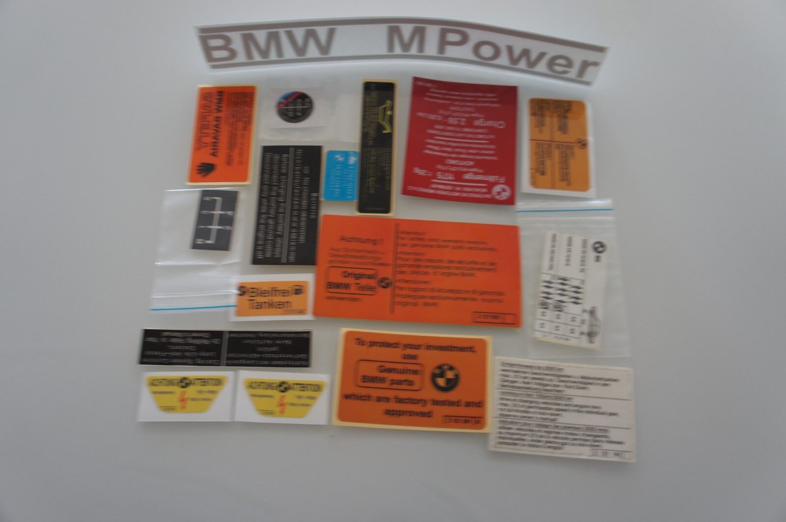 BMW E28 M5 Engine Sticker SET aufklebersatz