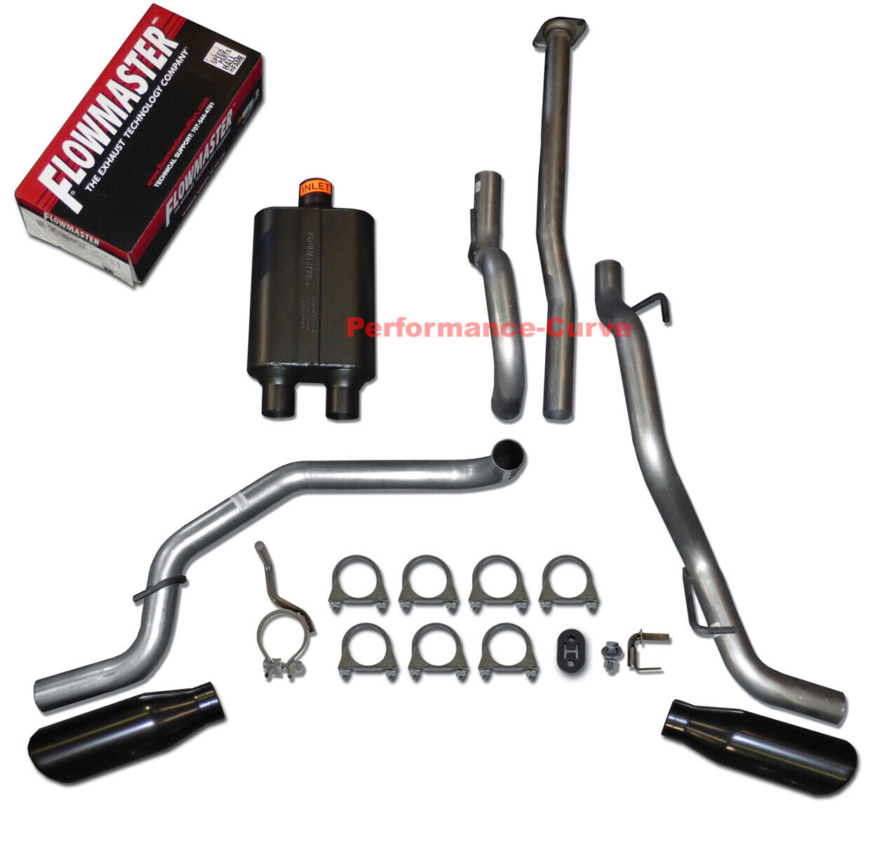 05-12 Toyota Tacoma 4.0 Catback Dual Exhaust Side Exit - Flowmaster Super 44