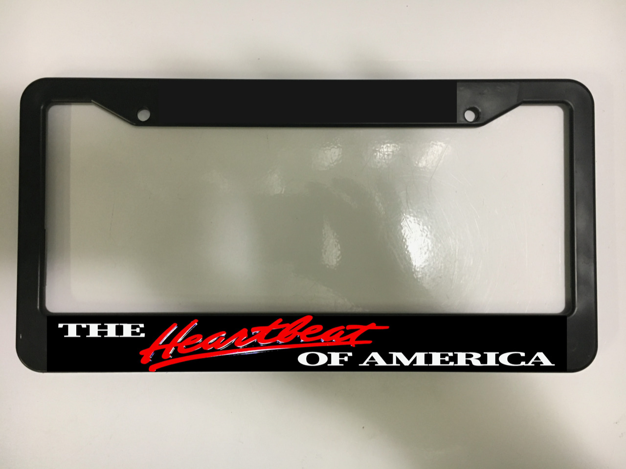 The Heartbeat of America auto Truck car 4x4 tag   Car License Plate Frame NEW