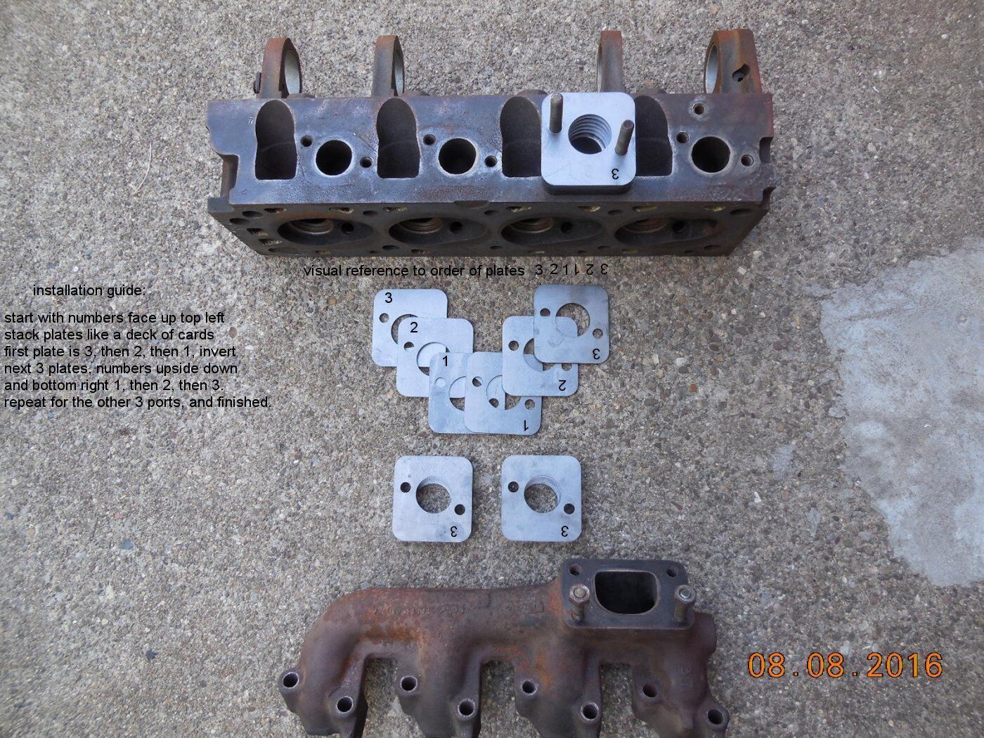 Warhorse Turbo Fab 2.3 Ford Turbo Exhaust Manifold Flip Flanges Ranger Mustang 