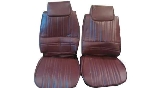 1983-1984 Hurst Olds Cutlass 442 Maple Red VINYL Front Seat Covers Set