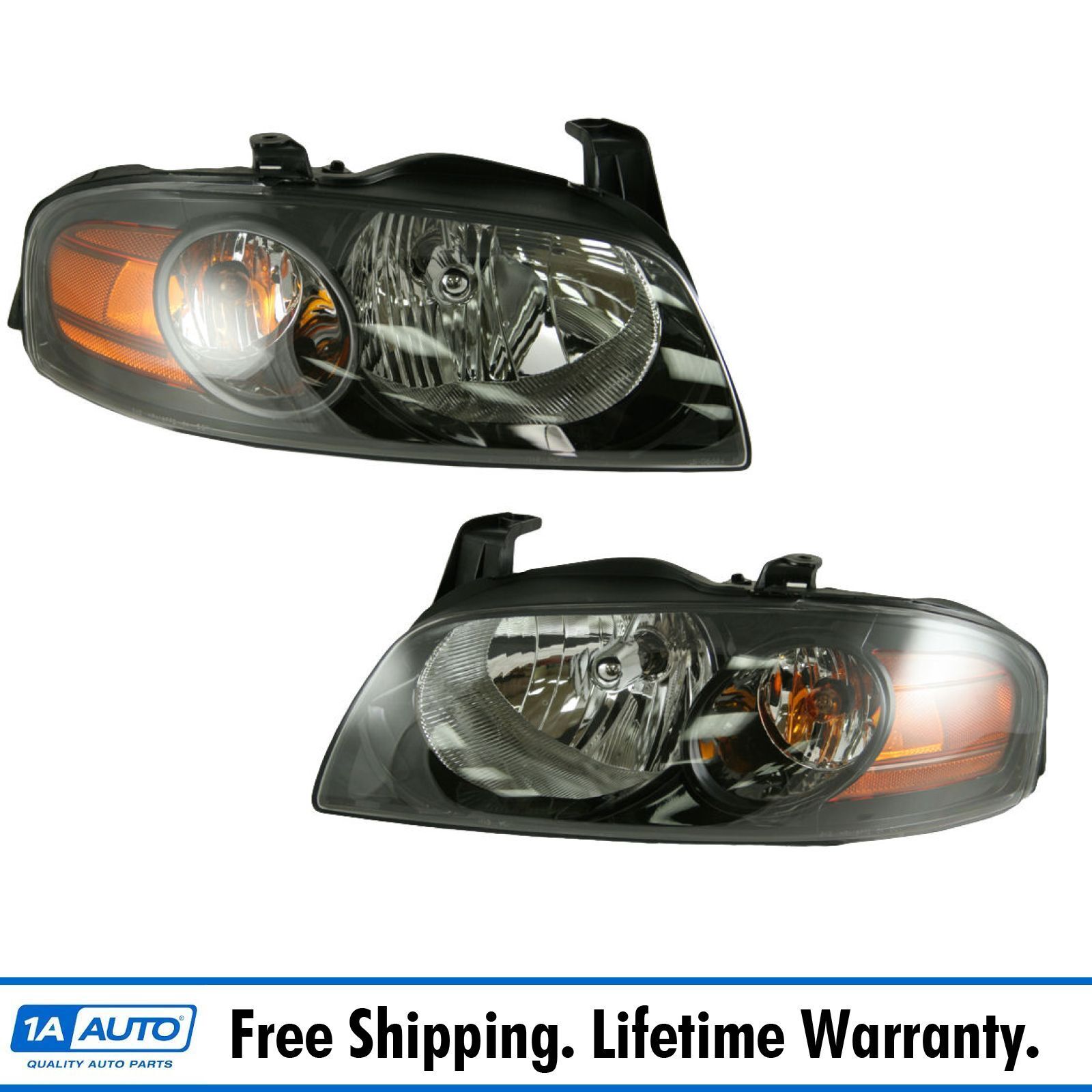 Headlights Headlamps Lamp Pair Set NEW for 04-06 Nissan Sentra SE-R Spec V