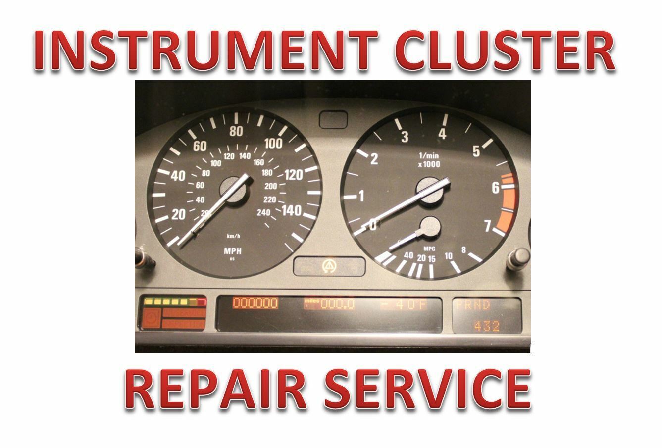 BMW E38 E39 E53 M5 X5 Land Rover Instrument Cluster 1-Day Pixel Repair Service