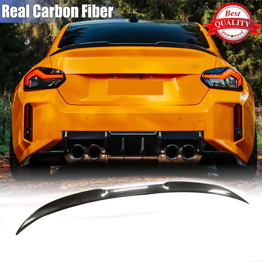 For BMW G42 G87 M240i 220i M2 Coupe 2022-2024 Dry Carbon Rear Trunk Spoiler Wing