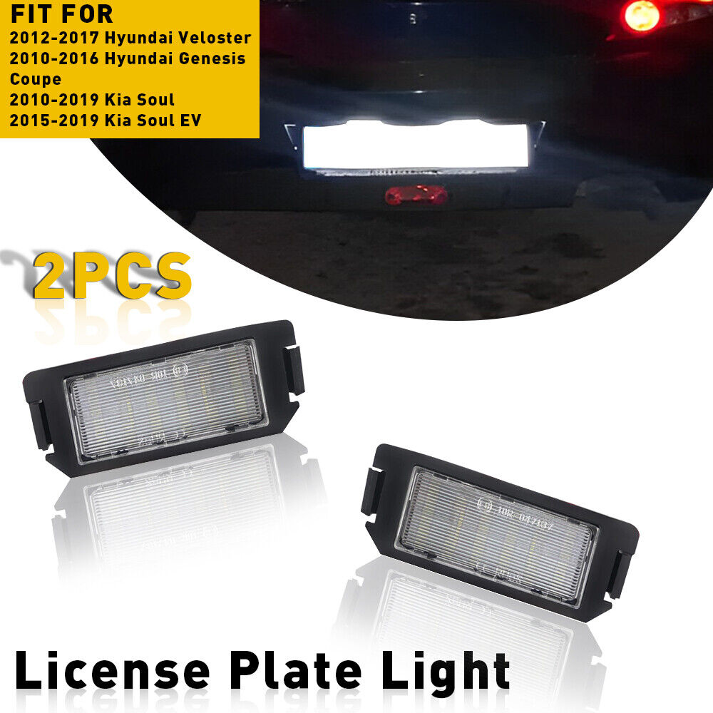 18LED License Plate Lights For Hyundai Coupe GK I20 XG30 Kia Rio Picanto Soul