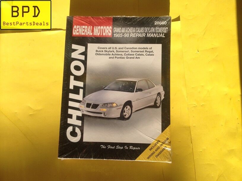 Chilton 85-98 GM Grand AM Achieva Calais Skylark Repair Manual 28660