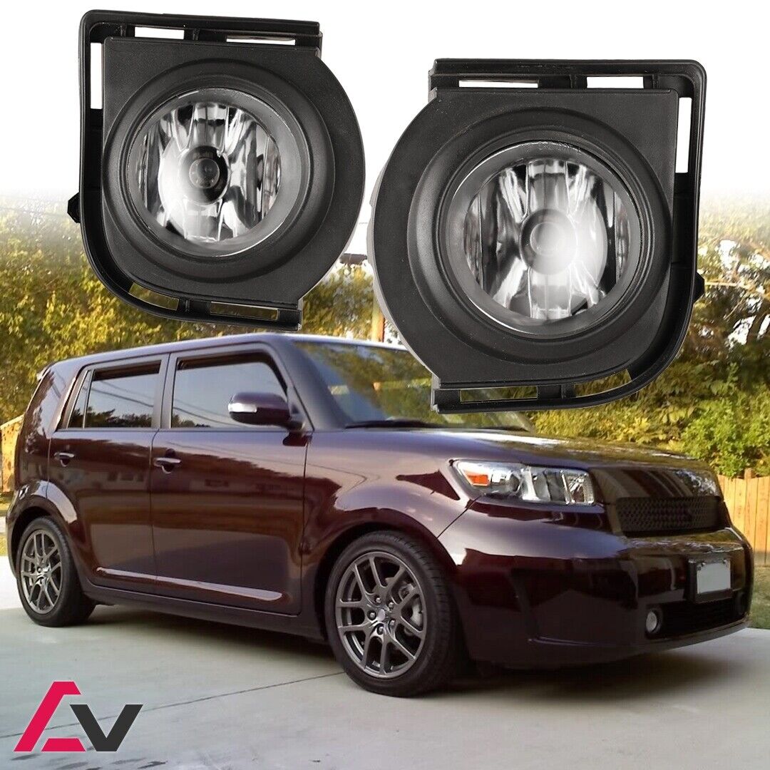 2008-2010 For Scion xB Clear Lens Pair Fog Lights Lamps+Wiring+Switch Kit Bulbs