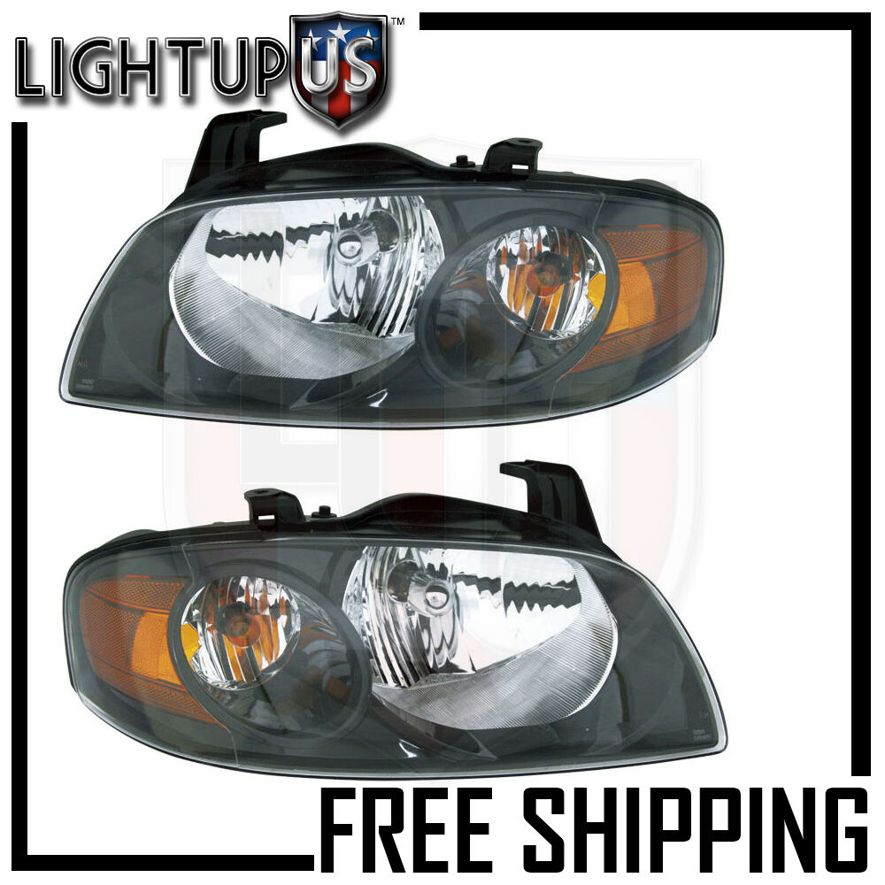 Headlights Headlamps Pair Left right set for 04-06 Nissan Sentra SE-R Spec V