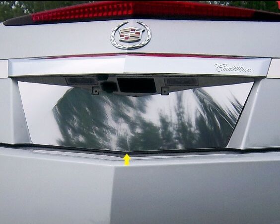 Cadillac CTS COUPE 2011 2012 2013 Chrome License Plate Trim